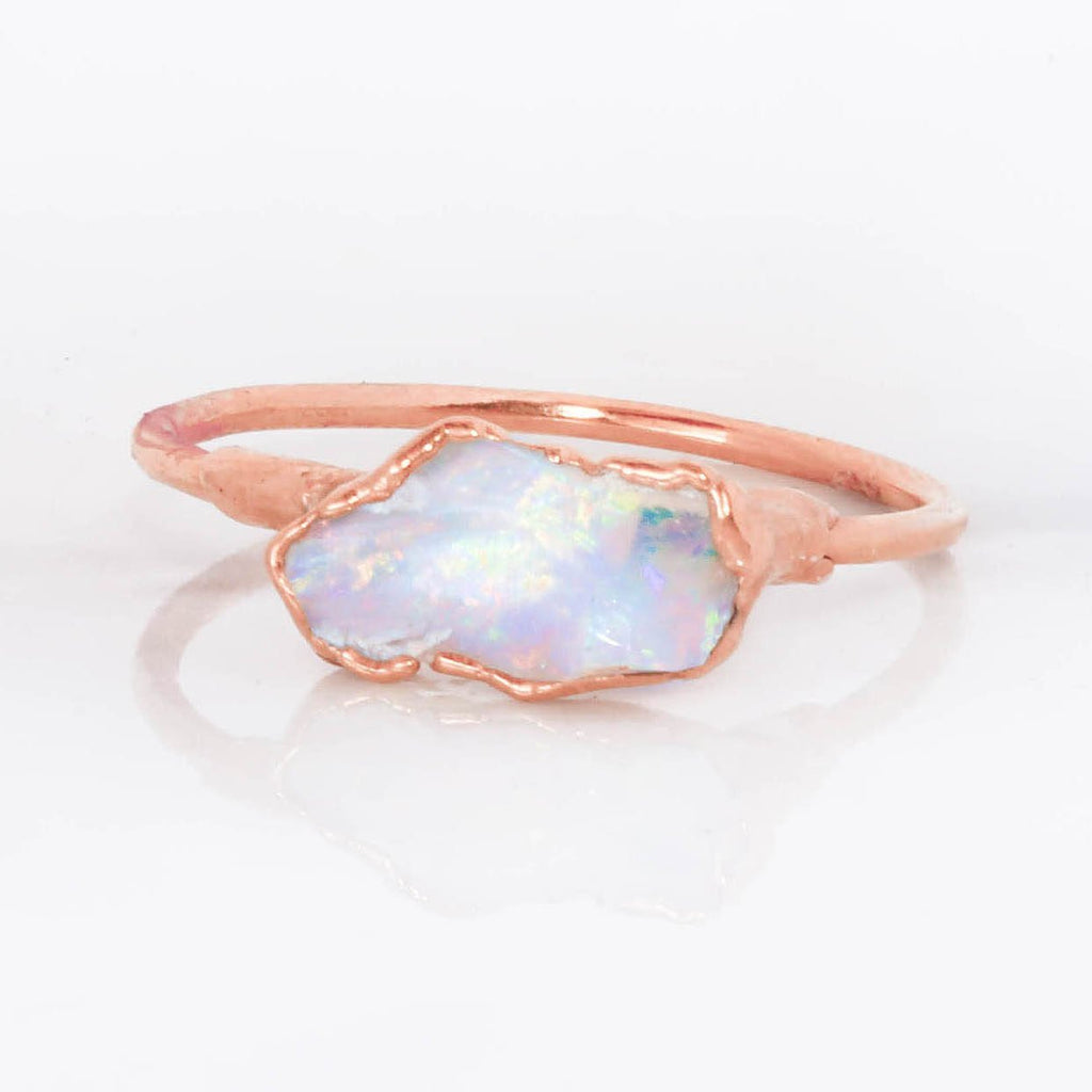 Rose Gold Opal Ring