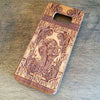 IPhone X Case Human Anatomical Artwork wooden engraving