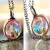 Floral Bluebell Dandelion Necklace